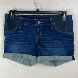 Isabel Maternity Midi Cuffed Stretch Jean Shorts 32x4 stretch (tag 2/26)